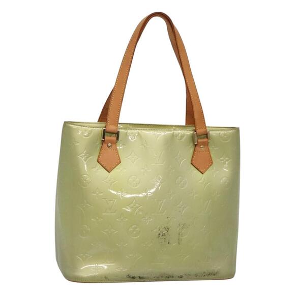LOUIS VUITTON Monogram Vernis Houston Hand Bag Gris M91053 - Picture 1 of 13